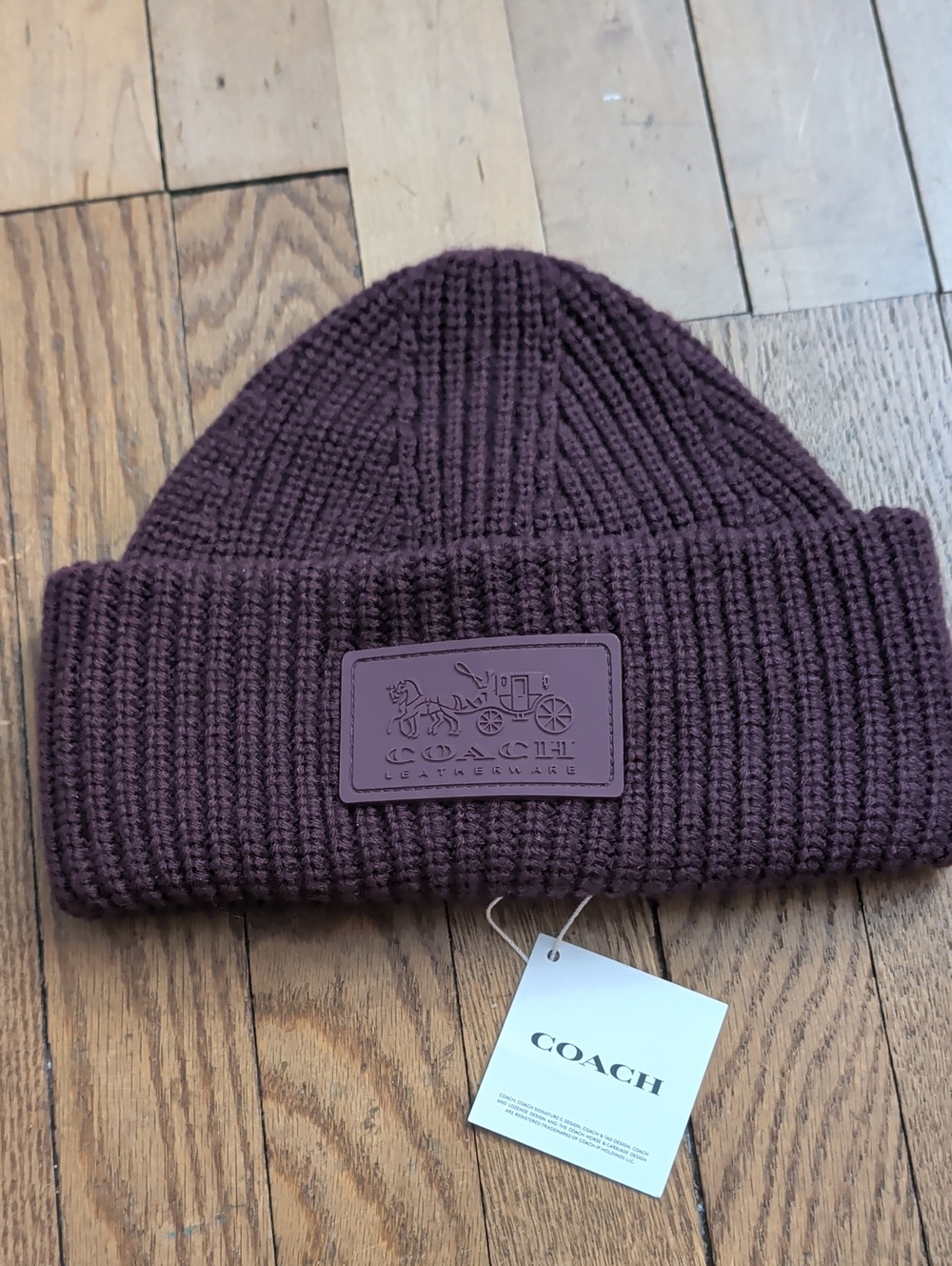 NWT.    COACH WINTER BEANIE CAP
